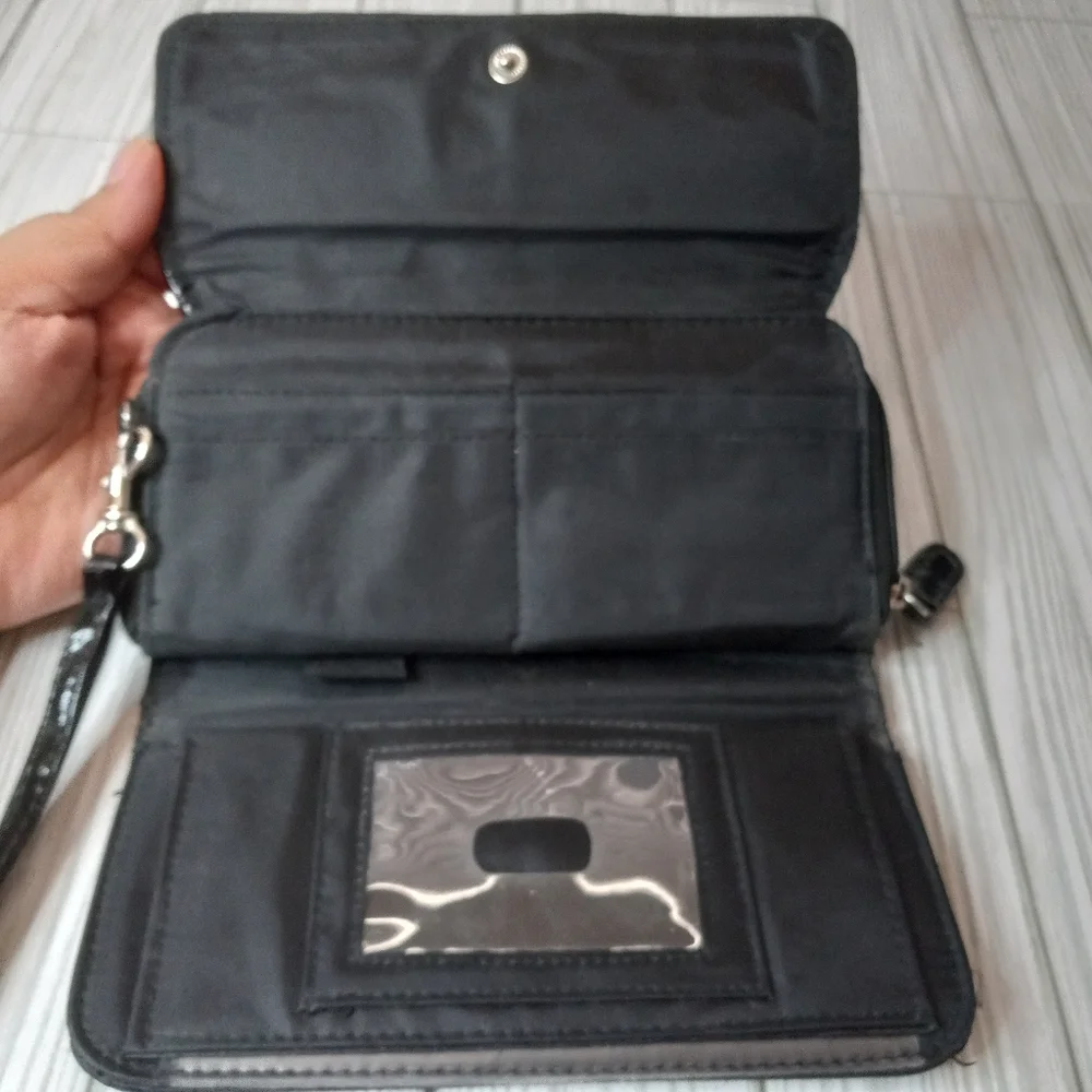 Y2K Heart Print Wallet Wristlet